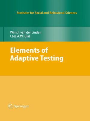 cover image of Elements of Adaptive Testing